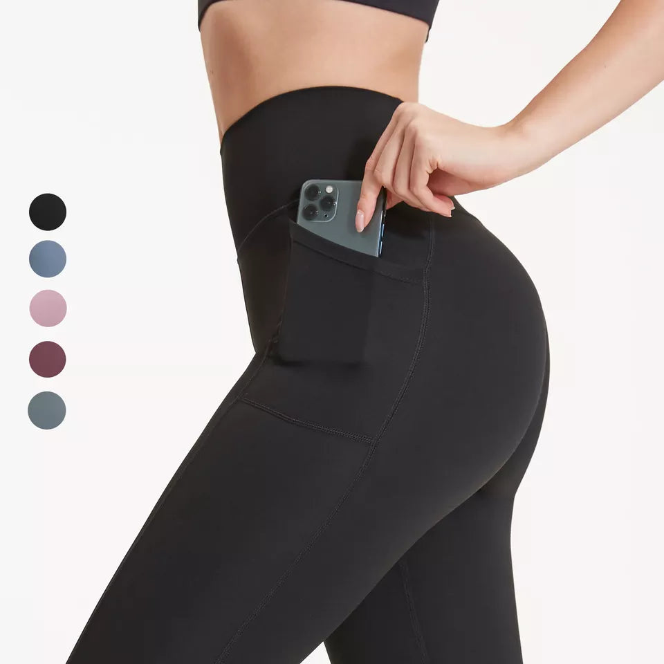 XL BLACK YOGA LEGGINGS WITH POCKET