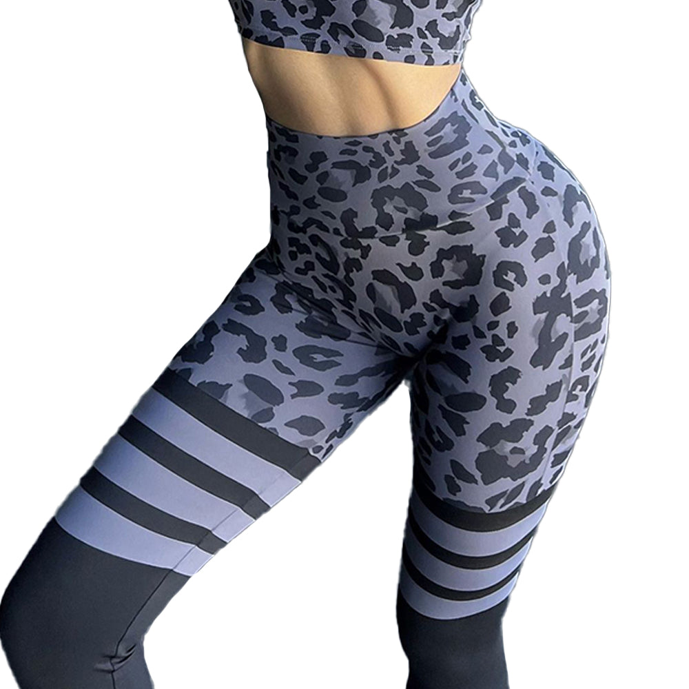 Baller Babe Thigh High Animal Print Leggings - Grey