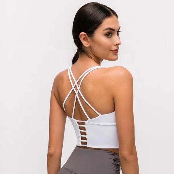white baller babe active wear gym yoga workout top