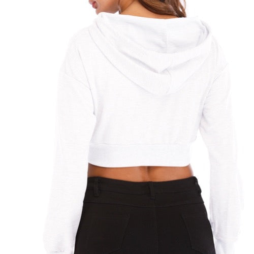 white baller babe jumper for gym workout activewear