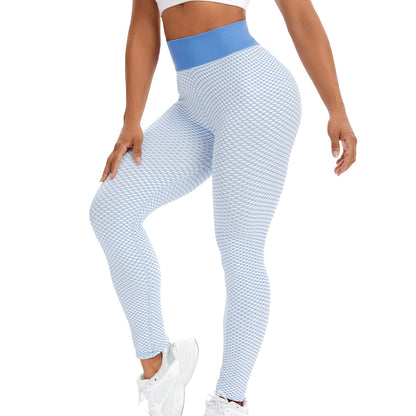 best yoga leggings australia blue and white colour with scrunch butt