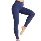 Baller Babe Blue Compression Textured Leggings