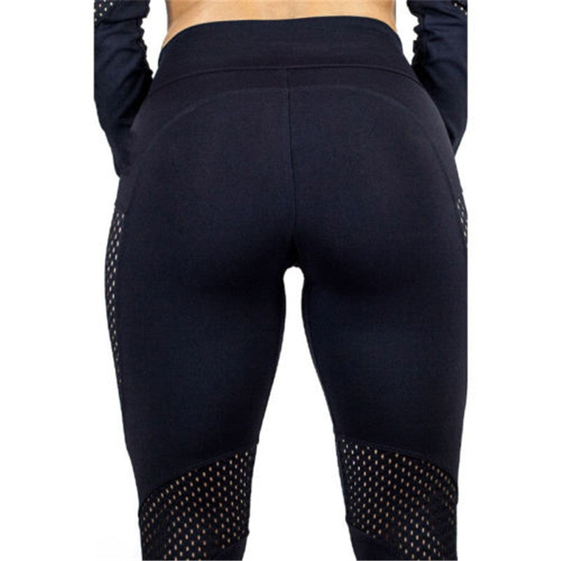 black laser cut mesh compression womens yoga leggings australia