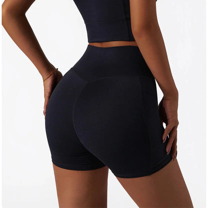Baller Babe Shorts with Pocket - Jet Black