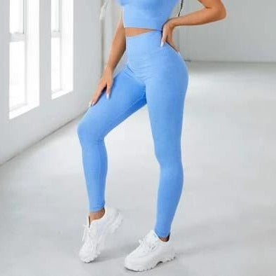 ULTIMATE Seamless Baller Babe booty leggings - Light Blue