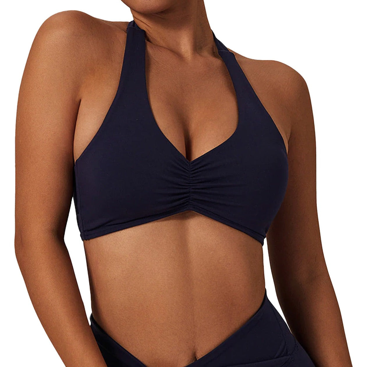 BLACK CROP TOP FOR SPORT AND YOGA WOMENS ACTIVE WEAR AUSTRALIA