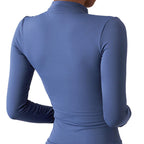 Slim Fit Active Zip Force Jacket - Blue