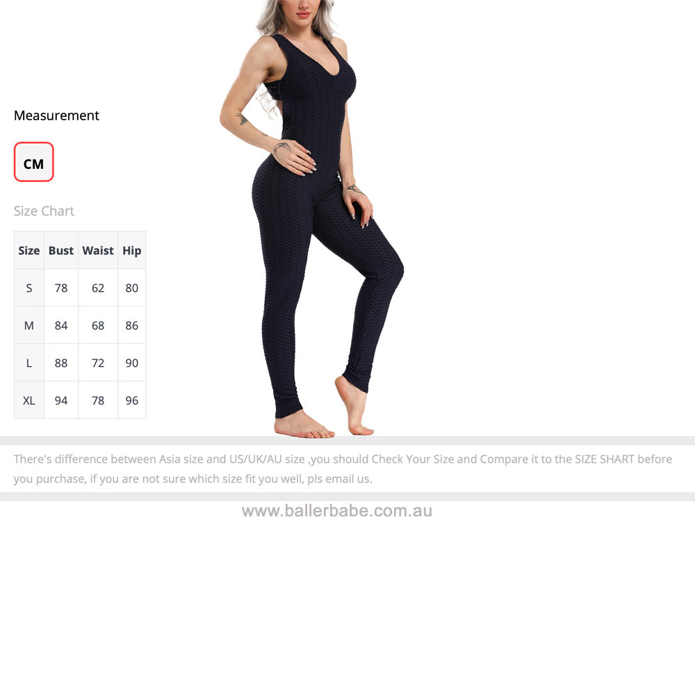 Baller Babe Raceback Jumpsuit  Push Up Scrunch Leggings