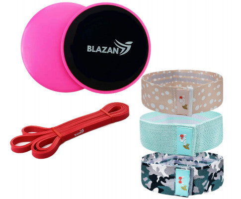 Bundle Core Sliders Booty Bands And Heavy Duty Resistance Band