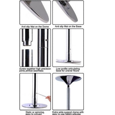 pole dancing at hole equipment instructions