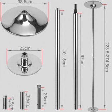 pole dancing at hole equipment parts