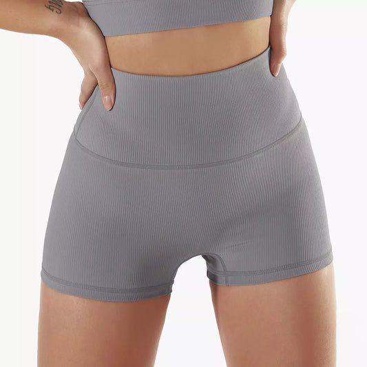 grey gym shorts bo-tee style ribbed yoga shorts activewear australia