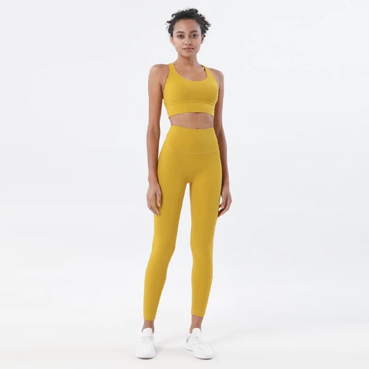 Sports Bra Crop Top in Yellow - clearance