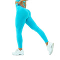 Seamless High waist Leggings Blue - Small
