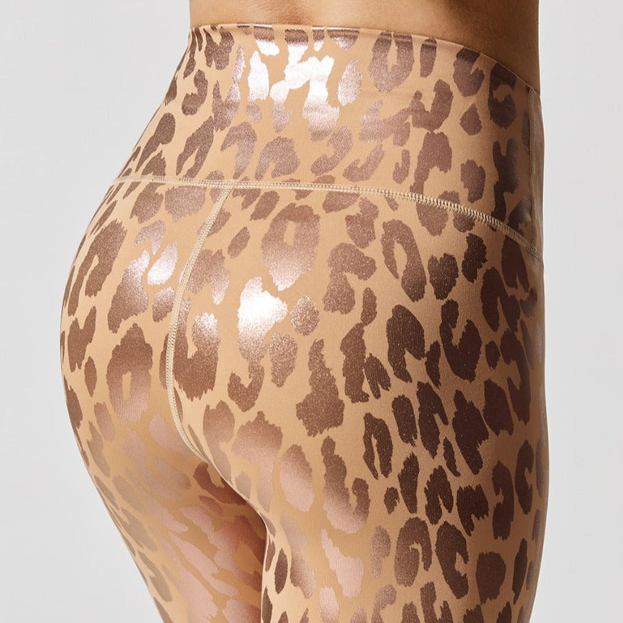 gold leopard print tights