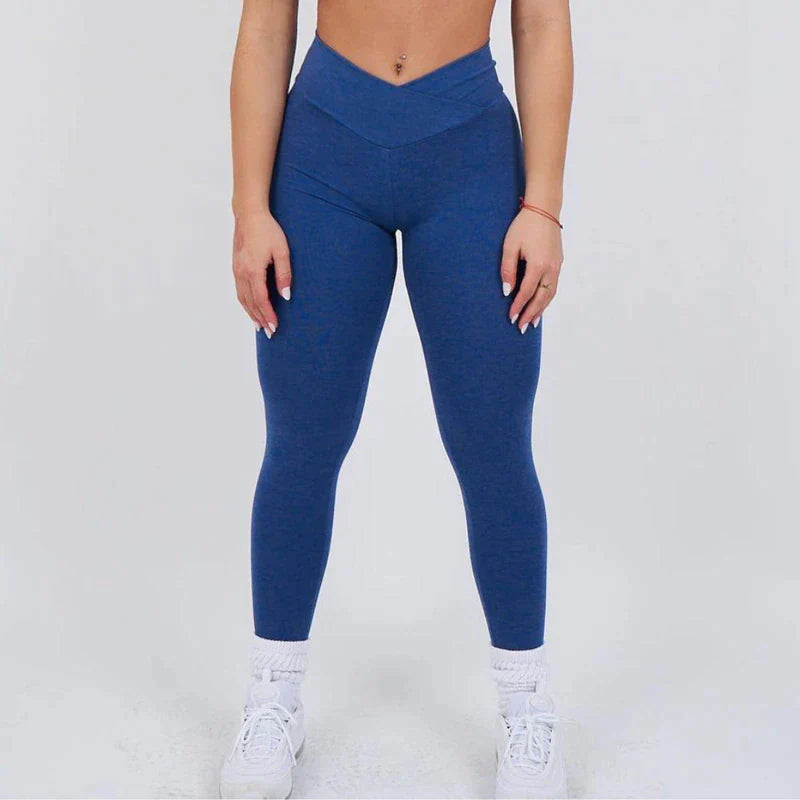Lazy Sundays V waist Leggings - Khaki Green