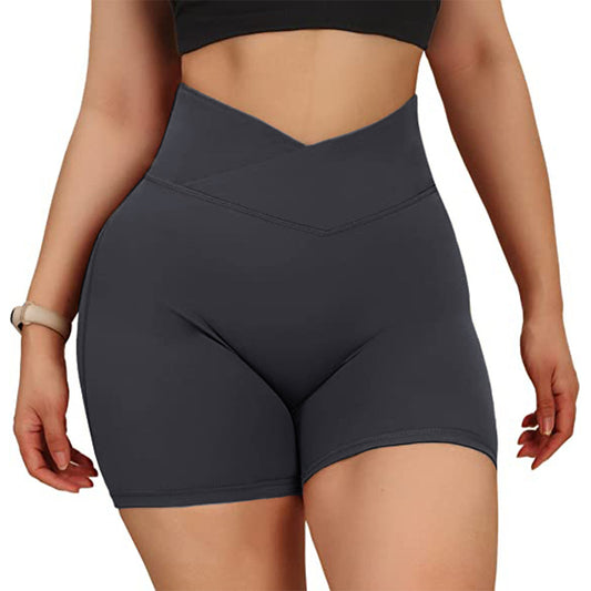 Baller Babe V Waisted Scrunch Shorts Black