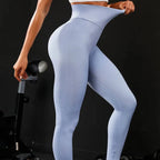 Baller Babe's signature scrunch Leggings V2 in Grey Blue