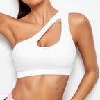 white halter crop top for yoga worn by women posing