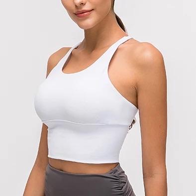 baller babe active wear gym yoga workout top in white bra Australia